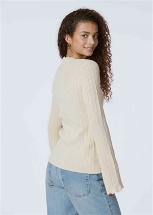 Clara stitch knit bluse Sand Neo Noir